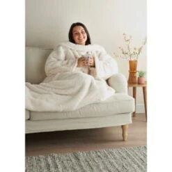 Home Essentials Teddy TV Blanket - Cream 9 Home Essentials Teddy TV Blanket - Cream -Cheap Home Style Store 393427 home essentials teddy tv blanket cream