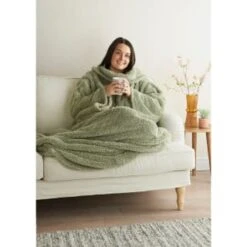 Home Essentials Teddy TV Blanket - Sage 9 Home Essentials Teddy TV Blanket - Sage -Cheap Home Style Store 393430 home essentials teddy tv blanket sage