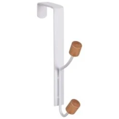 B&M Wood Double Over The Door Hooks 2pk -Cheap Home Style Store 393905 2pk wood double over the door hooks 3