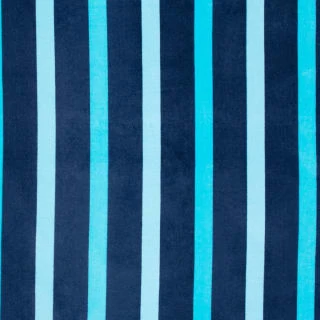 B&M Adult's Beach Towel - Blue Stripes 3 B&M Adult's Beach Towel - Blue Stripes - Image 3