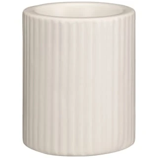 B&M Ribbed Tealight Holder - Cream 1 B&M Ribbed Tealight Holder - Cream