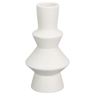B&M Small Shaped Vase - White 1 B&M Small Shaped Vase - White