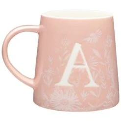 B&M Floral Alphabet Mug (Assorted) 15 B&M Floral Alphabet Mug (Assorted) -Cheap Home Style Store 394397 floral alphabet mug pink a