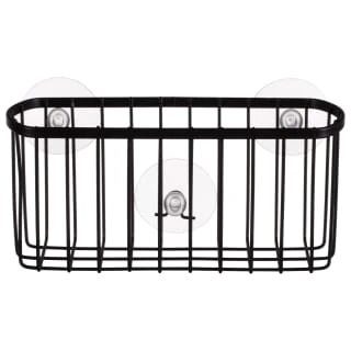 B&M Black Suction Wire Basket 1 B&M Black Suction Wire Basket