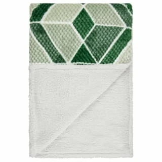 B&M Simply Geo Waffle Throw - Green 3 B&M Simply Geo Waffle Throw - Green - Image 3