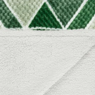 B&M Simply Geo Waffle Throw - Green 4 B&M Simply Geo Waffle Throw - Green - Image 4