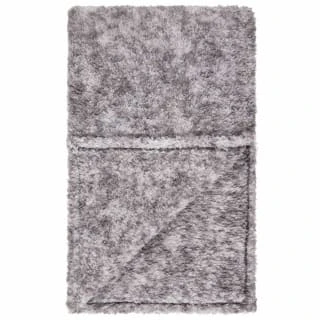 B&M Simply Two Tone Teddy Throw - Grey 2 B&M Simply Two Tone Teddy Throw - Grey - Image 2