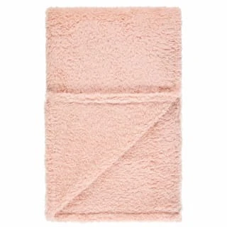 B&M Simply Two Tone Teddy Throw - Blush 2 B&M Simply Two Tone Teddy Throw - Blush - Image 2