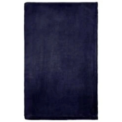 Navy Coral Fleece Throw -Cheap Home Style Store 394951 navy coral fleece 3