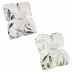 Winston Green Leaf Sherpa Throw -Cheap Home Style Store 394976 394948 winston leaf sherpa throw group