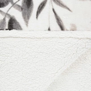 Winston Mono Leaf Sherpa Throw 4 Winston Mono Leaf Sherpa Throw - Image 4