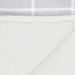 Winston Grey Check Sherpa Throw 7 Winston Grey Check Sherpa Throw -Cheap Home Style Store 394978 winston grey check sherpa throw 2