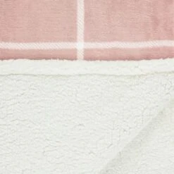 Winston Blush Sherpa Check Throw 7 Winston Blush Sherpa Check Throw -Cheap Home Style Store 394980 winston check throw blush 2