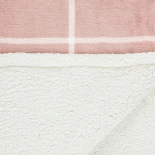 Winston Blush Sherpa Check Throw 4 Winston Blush Sherpa Check Throw - Image 4