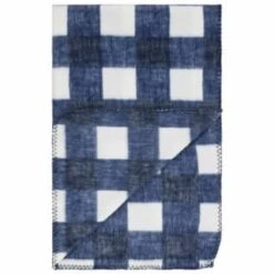 Simply Navy & Gingham Polar Fleece Throw 2pk -Cheap Home Style Store 395029 simply super soft throws 2pk navy gingham 3