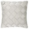 Basket Weave Silver Cushion