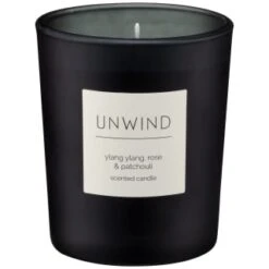 B&M Unwind Scented Candle - Ylang Ylang & Rose & Patchouli