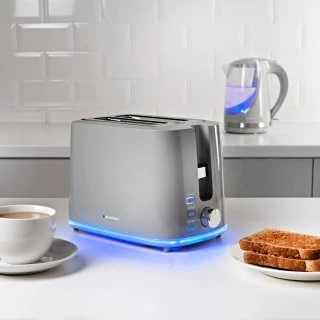 Blaupunkt 2 Slice Illuminating Toaster - Grey 3 Blaupunkt 2 Slice Illuminating Toaster - Grey - Image 3