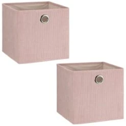 Lokken Cord Storage Cubes 2pk - Pink -Cheap Home Style Store 395813 2pk cord lokken storage cubes pink