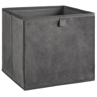 Lokken Velvet Storage Cubes 2pk - Grey 1 Lokken Velvet Storage Cubes 2pk - Grey