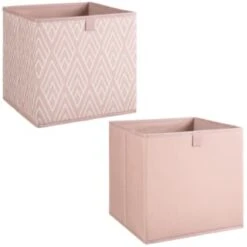 Lokken Printed Storage Cubes 2pk - Pink Diamond 8 Lokken Printed Storage Cubes 2pk - Pink Diamond -Cheap Home Style Store 395838 2pk printed lokken storage cubes pink diamond 3