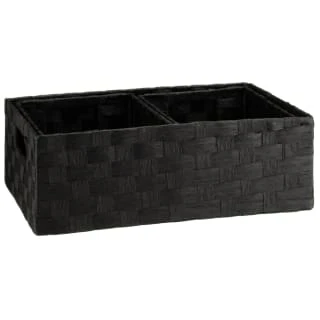 B&M Caen Set Of 3 Paper Rope Baskets - Black 4 B&M Caen Set Of 3 Paper Rope Baskets - Black - Image 4