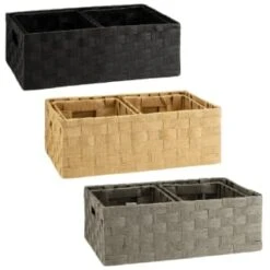 B&M Caen Set Of 3 Paper Rope Baskets - Black 9 B&M Caen Set Of 3 Paper Rope Baskets - Black -Cheap Home Style Store 395883 395868 395869 caen set of 3 paper rope baskets group