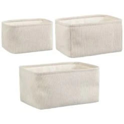 B&M Cord Baskets 3pk