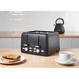 Goodmans Toaster 4 Slice - Matt Black 1 Goodmans Toaster 4 Slice - Matt Black