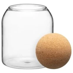 B&M Small Glass Jar With Cork Lid 5 B&M Small Glass Jar With Cork Lid -Cheap Home Style Store 396483 small glass jar with cork lid 2