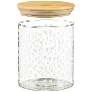 B&M Printed Glass Bamboo Storage Jars 3pc 3 B&M Printed Glass Bamboo Storage Jars 3pc - Image 3