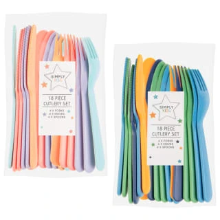 Simply Kids Cutlery Set - Pastel 2 Simply Kids Cutlery Set - Pastel - Image 2