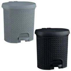 B&M Knit Peddle Bin - Grey -Cheap Home Style Store 400122 400123 knit peddle bin