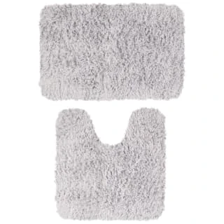 Grey- Tufted Bath Mat 2 Grey- Tufted Bath Mat - Image 2